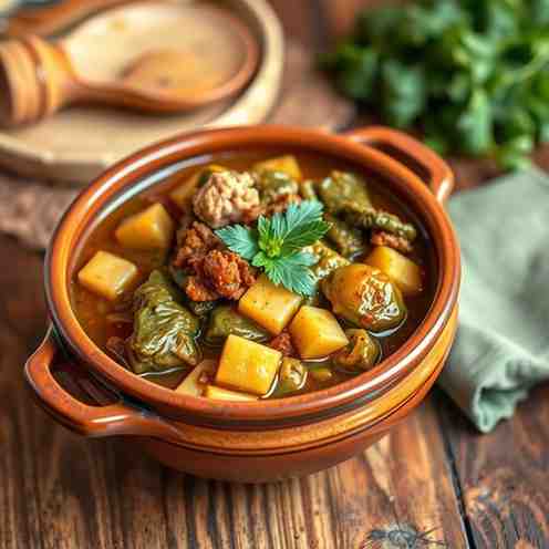Congolese Saka-Saka - Cassava Leaf Stew